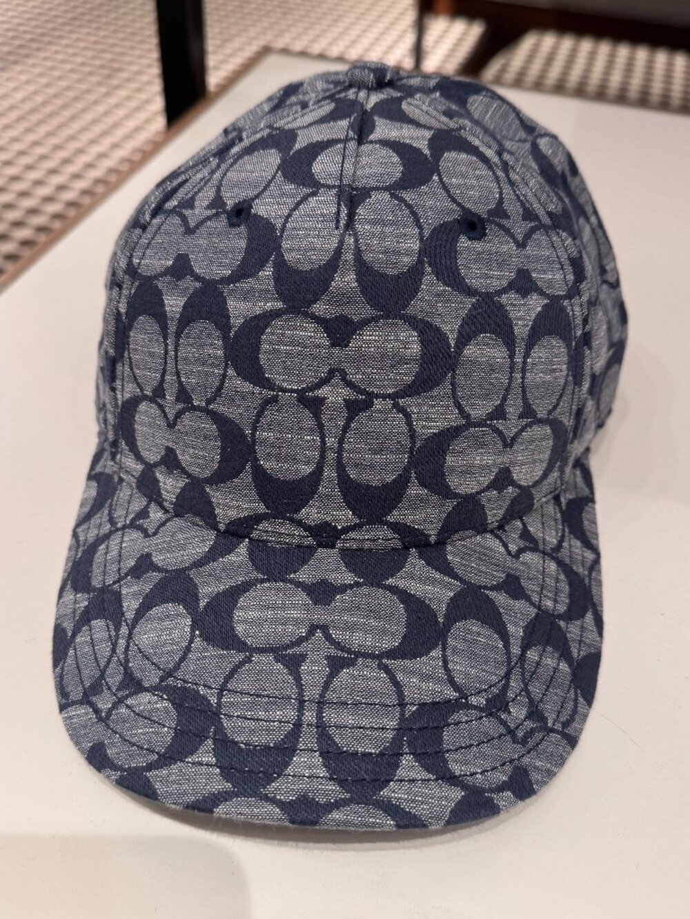 Coach Signature Chambray Baseball Hat # C6679